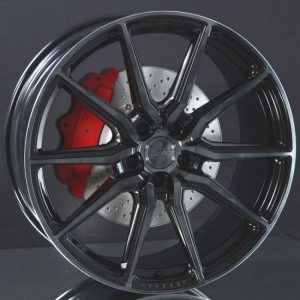 VOSSEN HF3 DOUBLE TINTED GLOSS BLACK 10,5X22