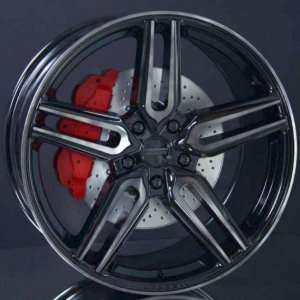 VOSSEN HF1 TINTED GLOSS BLACK 9X22